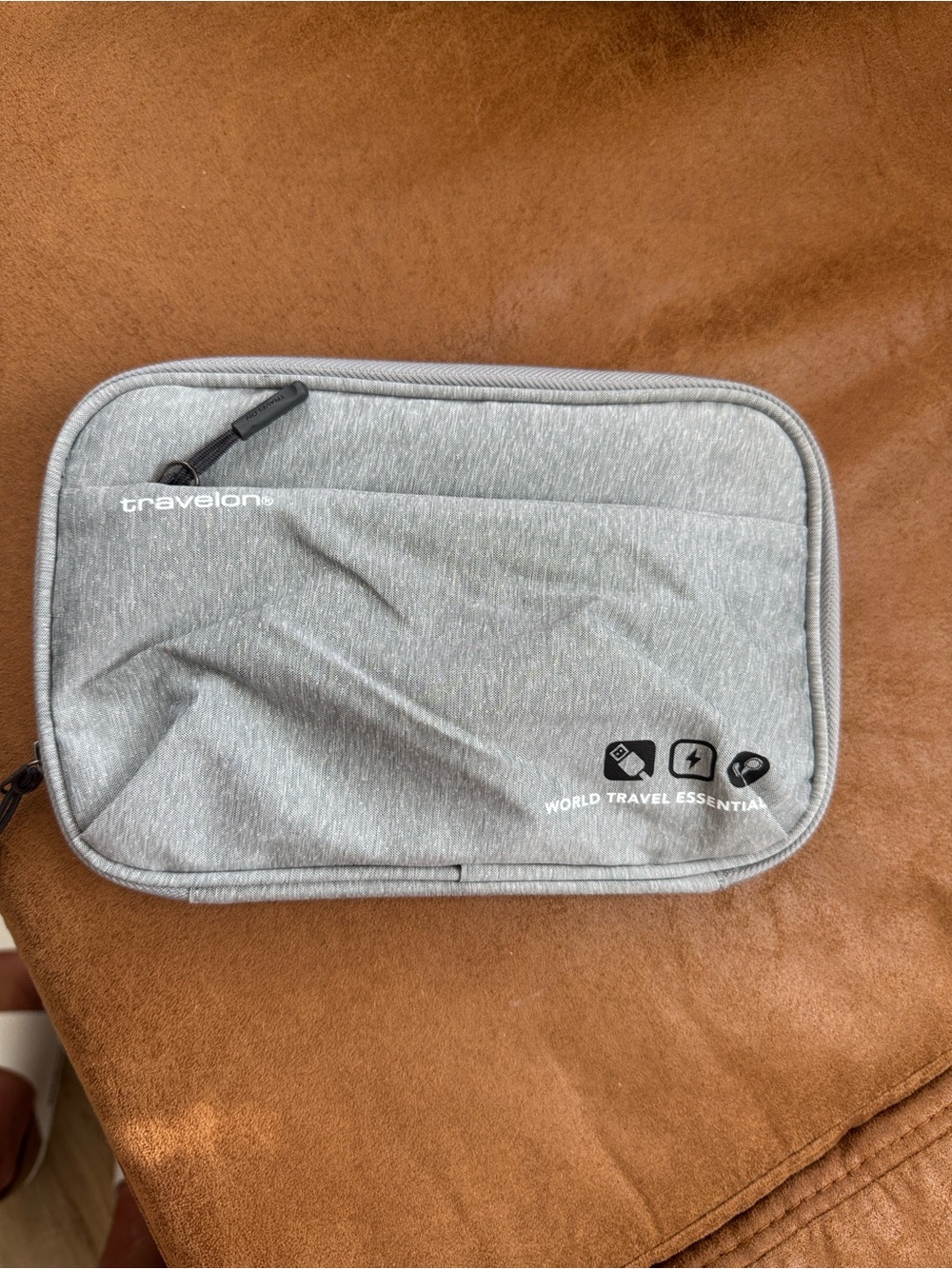 Travelon Light Gray Electronics Organizer Case